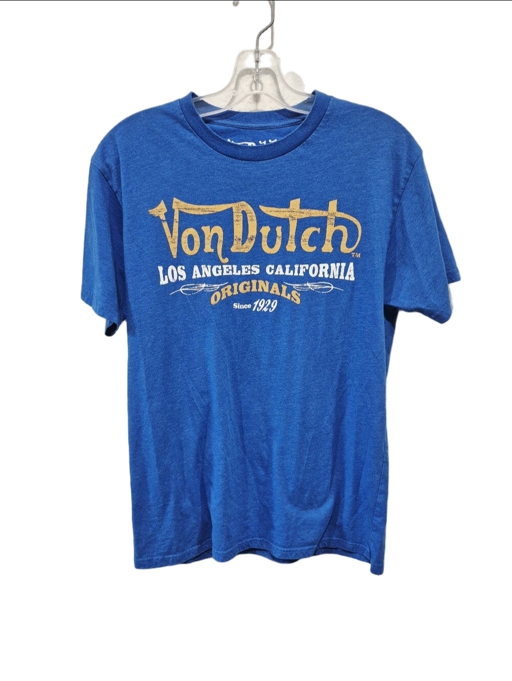 Von Dutch Los Angeles California Originals Graphic T-Shirt Blue Medium